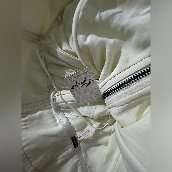 🦙Free People Sway With Me Strapless Midi Dress in Natural Ivory, Size 12, NWT✨ - Picture 6 of 9